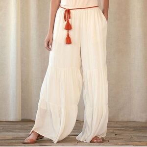 Sundance Ivory Palazzo Pants Sz Medium
